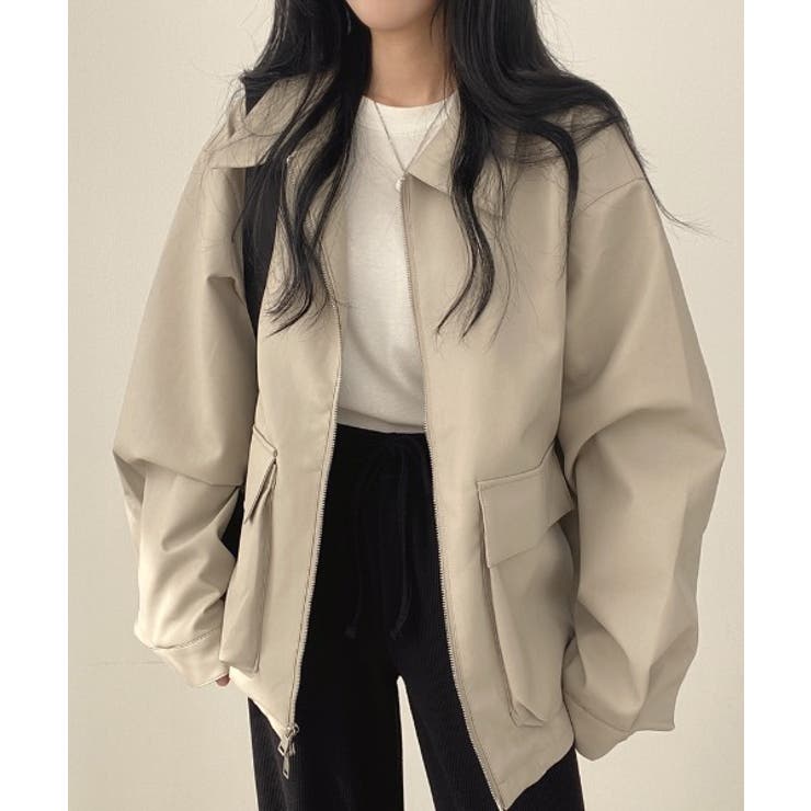 ドローストリングダブルジップPUレザージャケット | Ulysses | 詳細画像2 