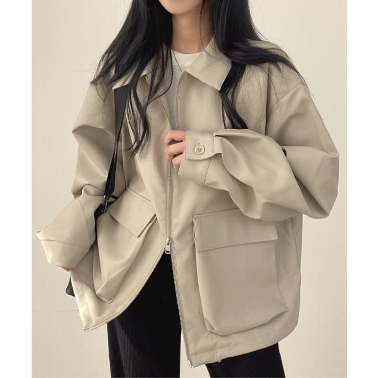 ドローストリングダブルジップPUレザージャケット | Ulysses | 詳細画像3 