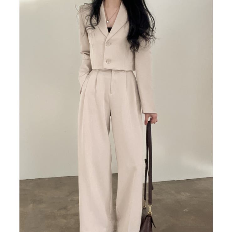 長袖襟付きトップスパンツセットアップ | Ulysses | 詳細画像4 