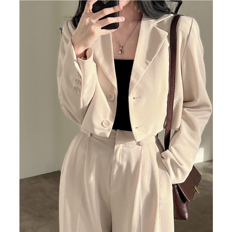 長袖襟付きトップスパンツセットアップ | Ulysses | 詳細画像5 