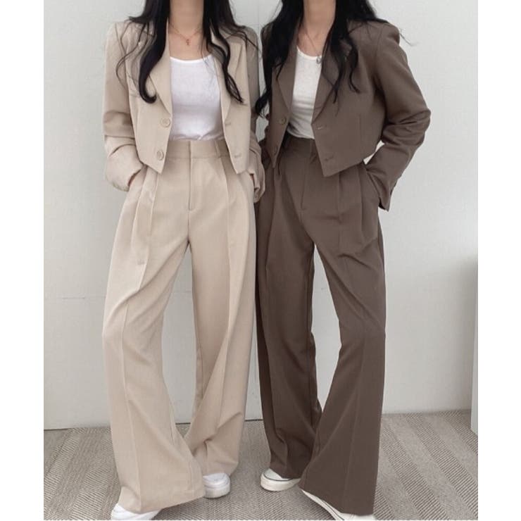 長袖襟付きトップスパンツセットアップ | Ulysses | 詳細画像6 