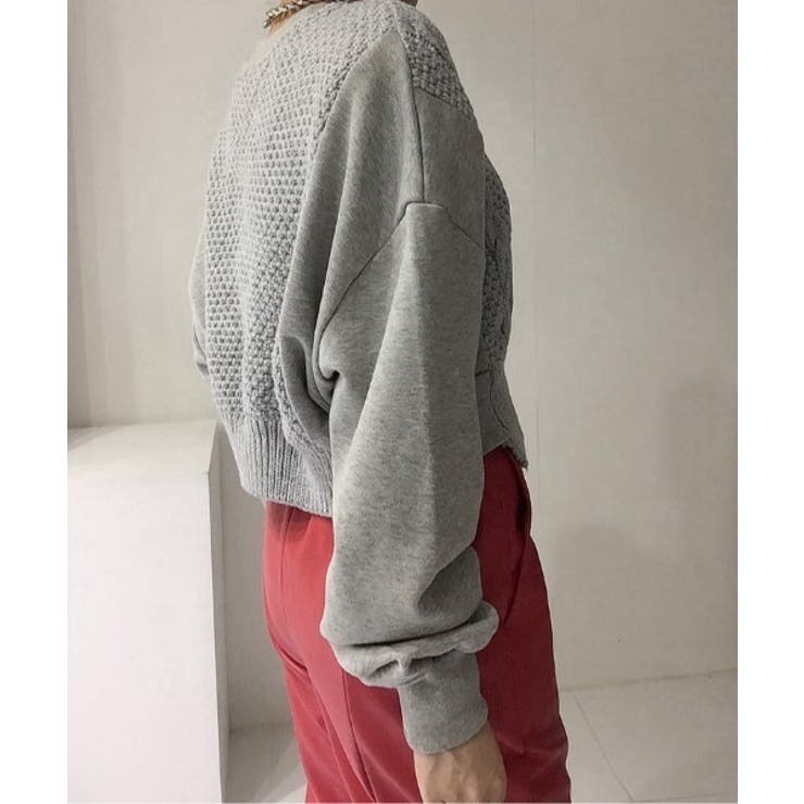 ニット切り替えプリントトレーナー | Ulysses | 詳細画像7 