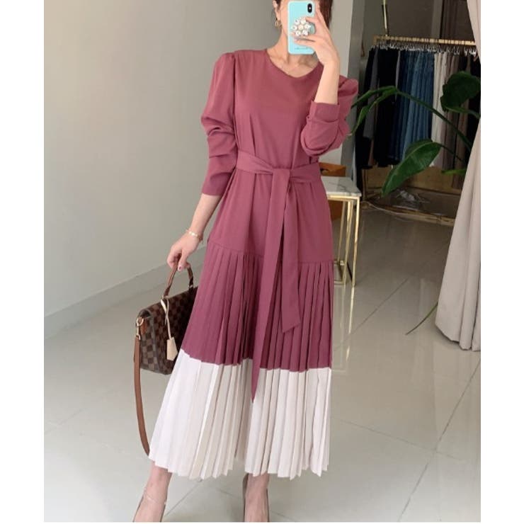 ベルト付き長袖ワンピース | Ulysses | 詳細画像5 