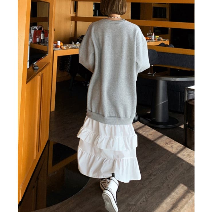 トレーナー切り替えフリルワンピース | Ulysses | 詳細画像2 