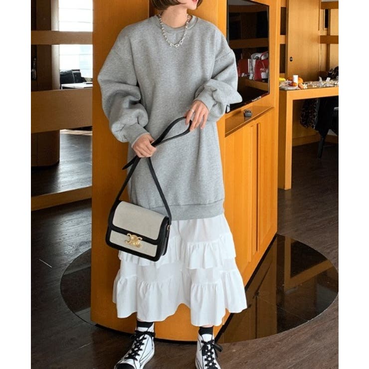 トレーナー切り替えフリルワンピース | Ulysses | 詳細画像4 