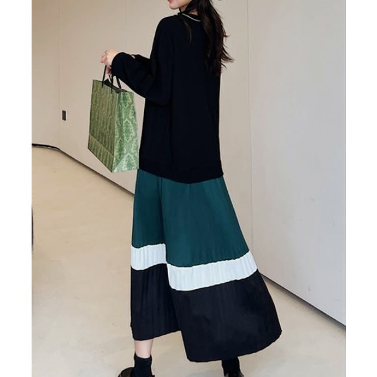 切り替え長袖ワンピース | Ulysses | 詳細画像1 