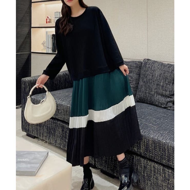 切り替え長袖ワンピース | Ulysses | 詳細画像3 