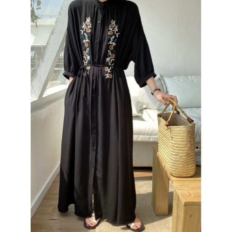 刺繍長袖ワンピース | Ulysses | 詳細画像3 