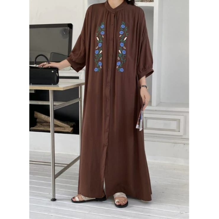 刺繍長袖ワンピース | Ulysses | 詳細画像4 