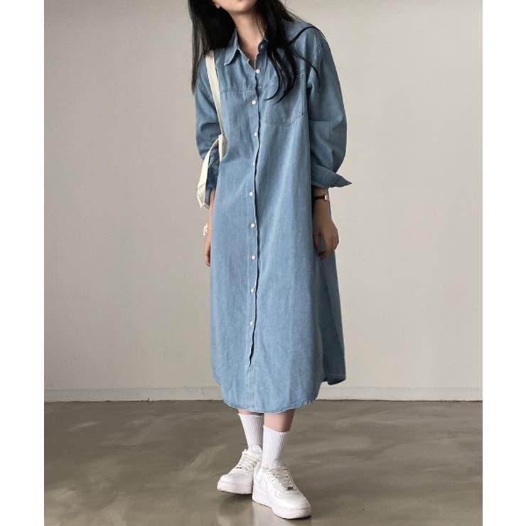 ライトブルー | シングルブレストデニムワンピース | Ulysses