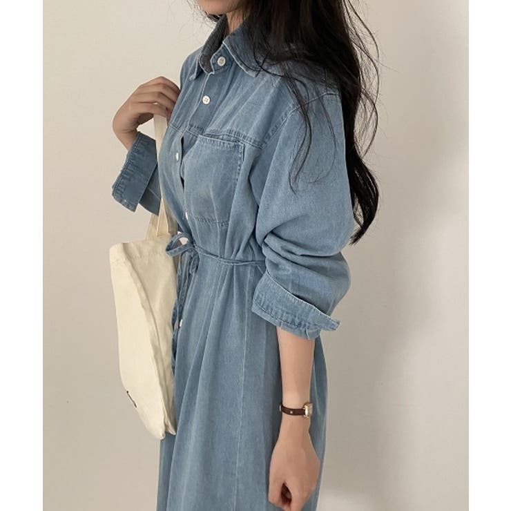 シングルブレストデニムワンピース | Ulysses | 詳細画像1 