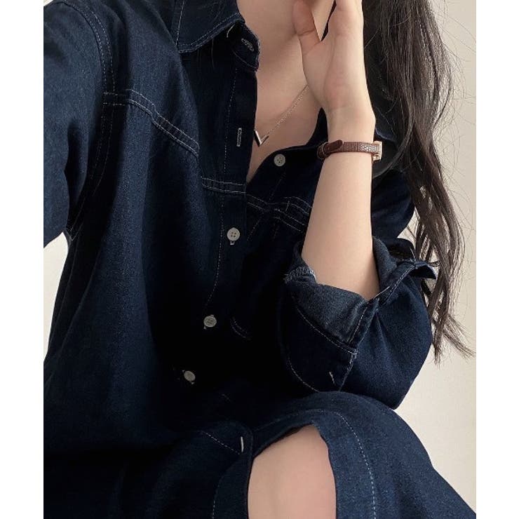 シングルブレストデニムワンピース | Ulysses | 詳細画像8 