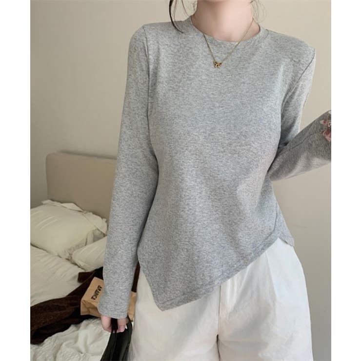 グレー | イレギュラークルーネックTシャツ | Ulysses