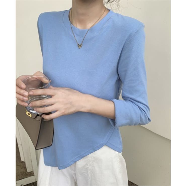 ブルー | イレギュラークルーネックTシャツ | Ulysses