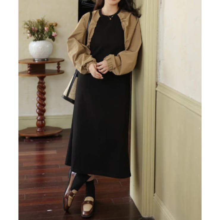 フェイクレイヤードクルーネックワンピース | Ulysses | 詳細画像5 