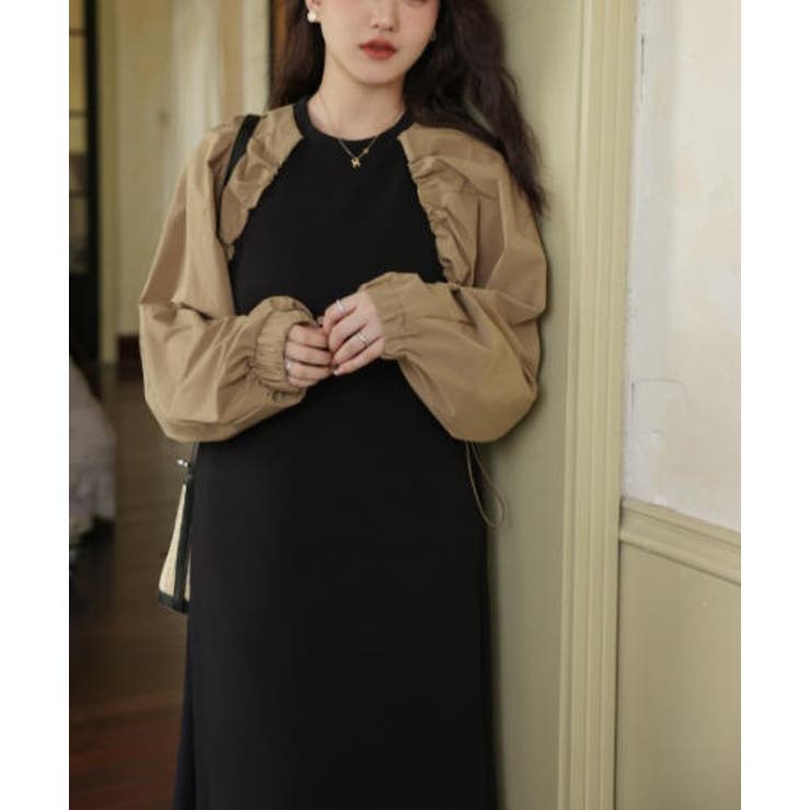 フェイクレイヤードクルーネックワンピース | Ulysses | 詳細画像6 