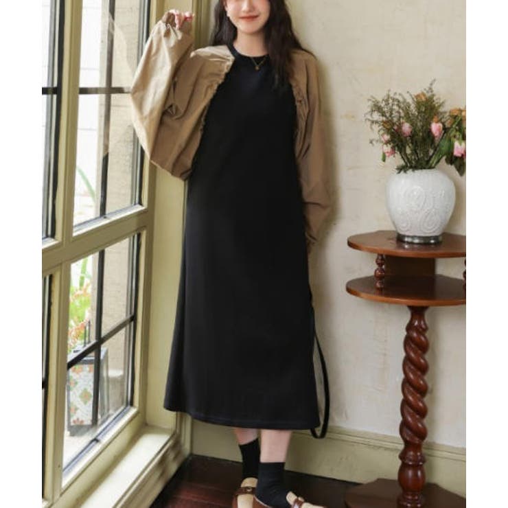 フェイクレイヤードクルーネックワンピース | Ulysses | 詳細画像7 