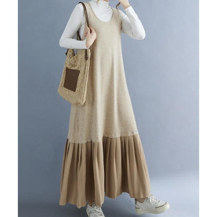 ニット切り替え袖なしワンピース | Ulysses | 詳細画像2 