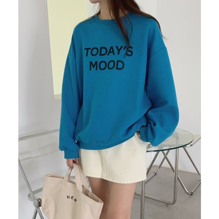 ブルー | シンプルプリントトレーナー | Ulysses