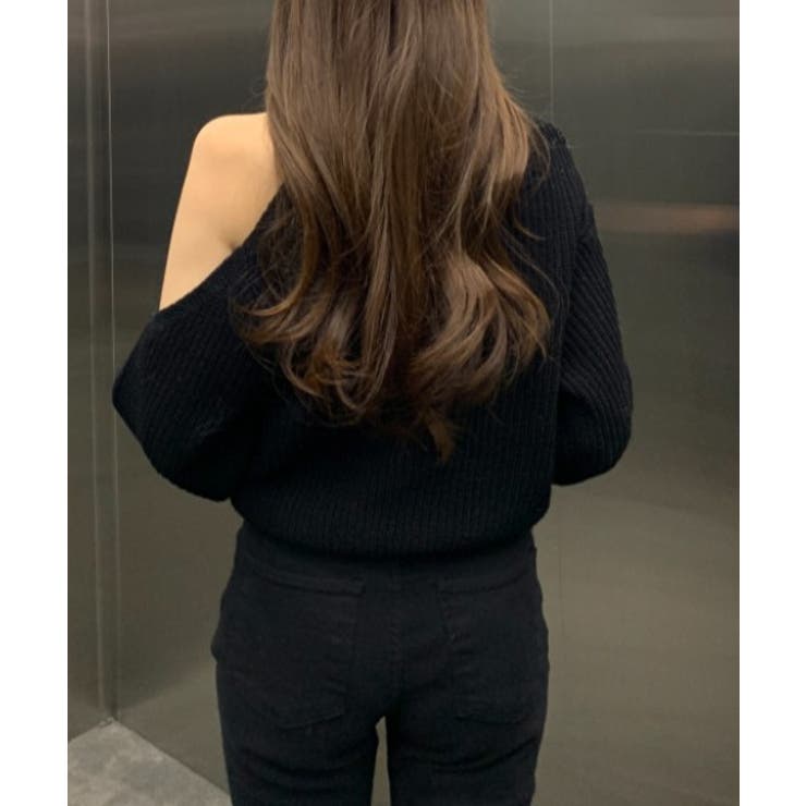 シンプルオフショルダーニットトップス | Ulysses | 詳細画像3 