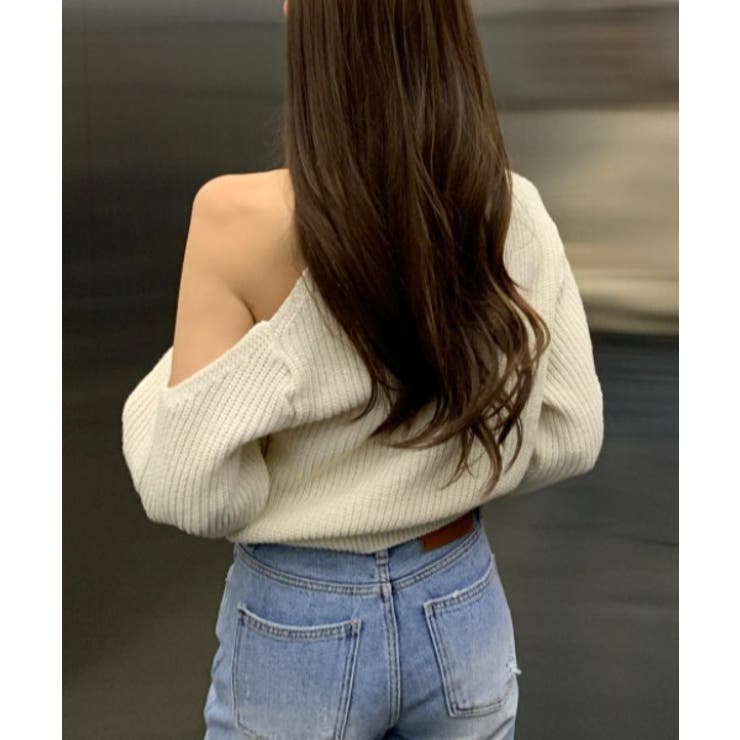 シンプルオフショルダーニットトップス | Ulysses | 詳細画像7 