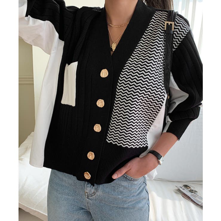 ニット切り替えトップス | Ulysses | 詳細画像4 