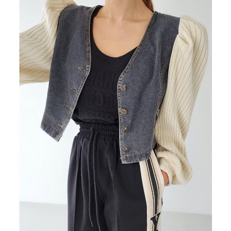 ブラック | 切り替えデニムジャケット | Ulysses