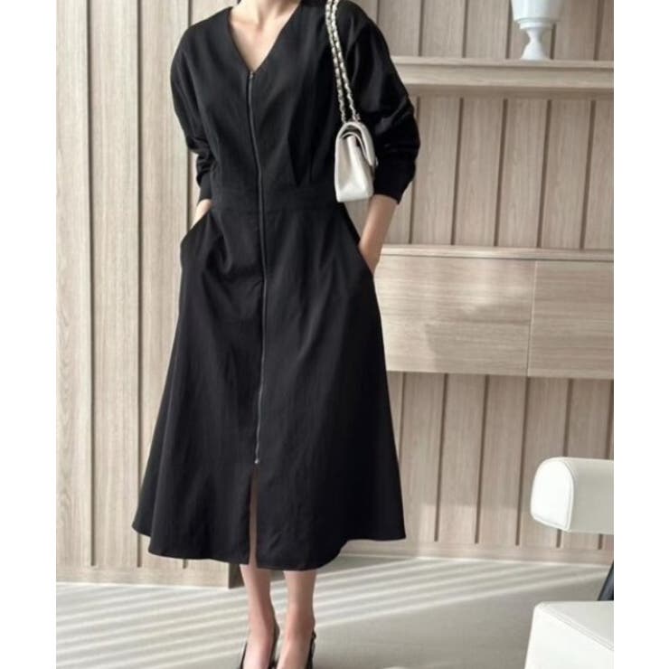 Vネックジップスワンピース | Ulysses | 詳細画像3 