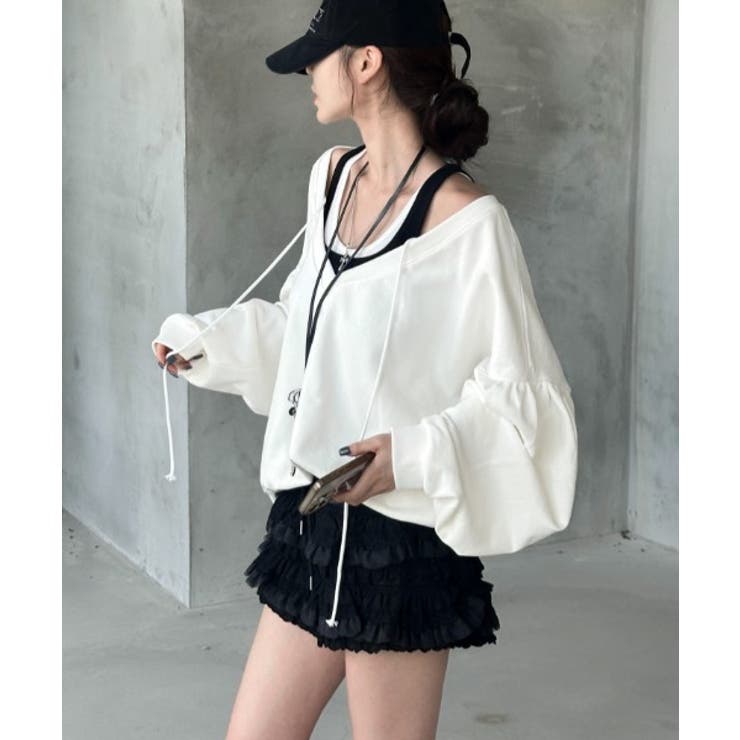 リバーシブルVネックトレーナー | Ulysses | 詳細画像1 