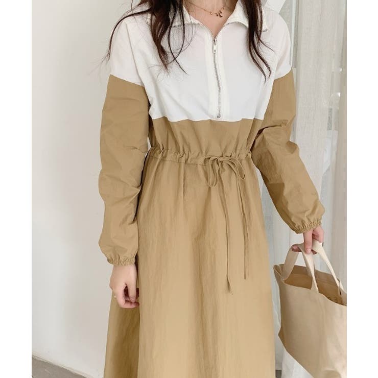 Poloネック配色ワンピース | Ulysses | 詳細画像5 