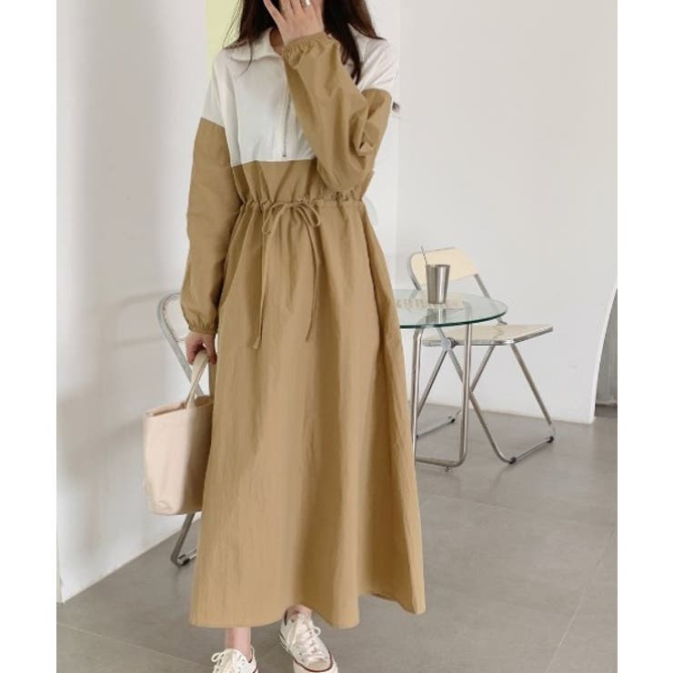 Poloネック配色ワンピース | Ulysses | 詳細画像8 