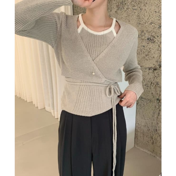 フェイクレイヤードニットセーター | Ulysses | 詳細画像2 