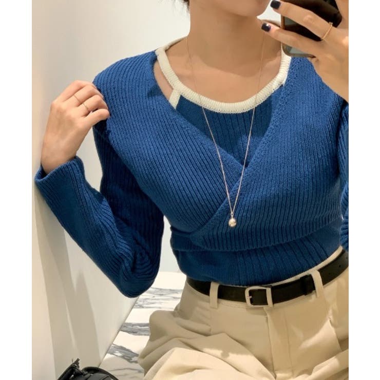 フェイクレイヤードニットセーター | Ulysses | 詳細画像7 