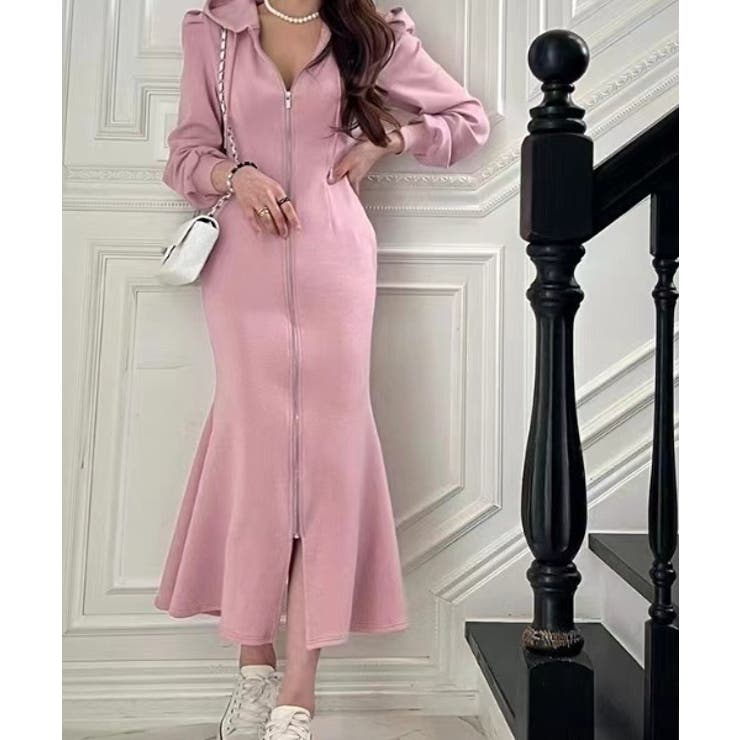 ピンク | ジップスパーカワンピース | Ulysses