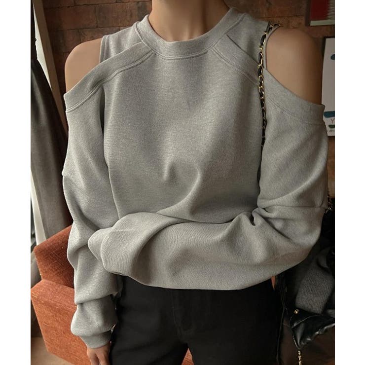 グレー | オフショルダートレーナー | Ulysses