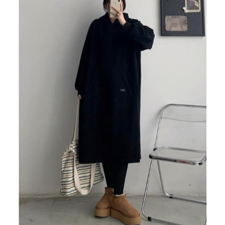 裏起毛パーカワンピース | Ulysses | 詳細画像1 