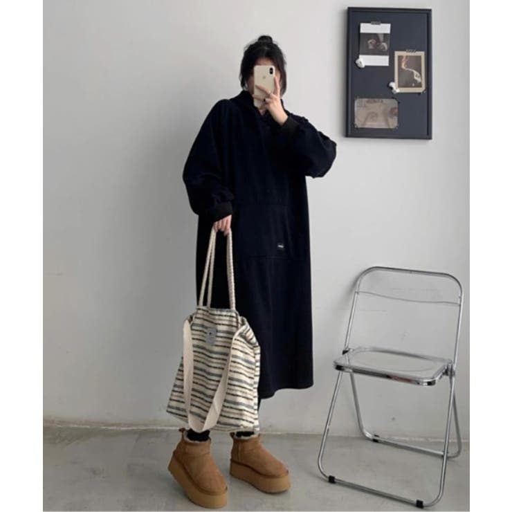 裏起毛パーカワンピース | Ulysses | 詳細画像3 