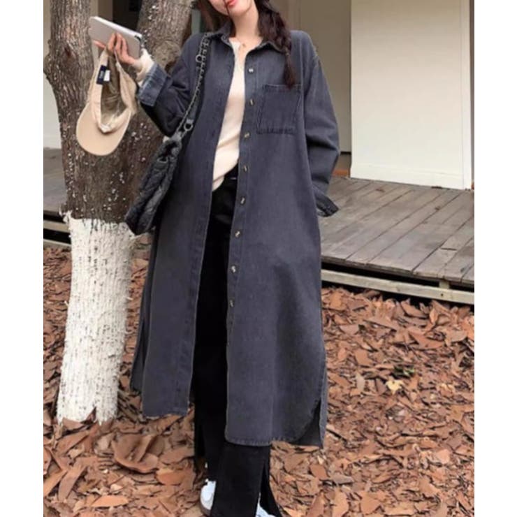 シングルブレストデニムワンピース | Ulysses | 詳細画像1 