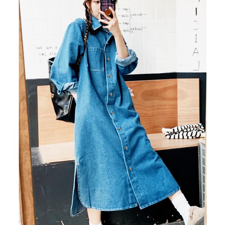 ブルー | シングルブレストデニムワンピース | Ulysses