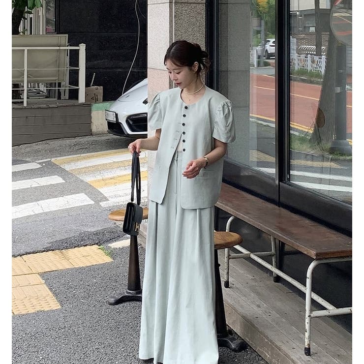 半袖トップスワイドパンツセットアップ | Ulysses | 詳細画像5 