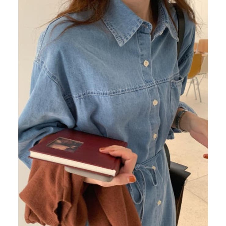 ボタンダウンボタンでデニムワンピース | Ulysses | 詳細画像3 