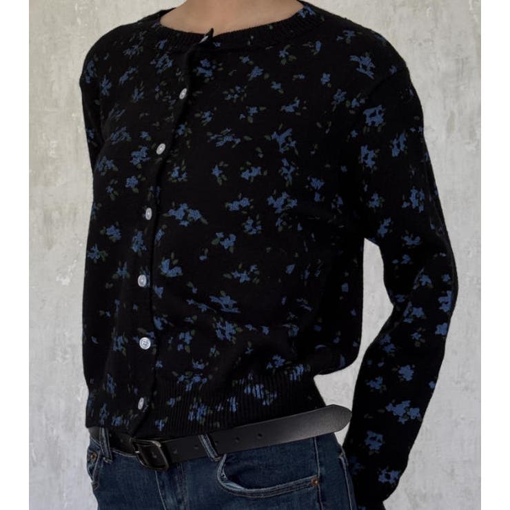 クルーネック長袖カーディガンワンピース | Ulysses | 詳細画像1 