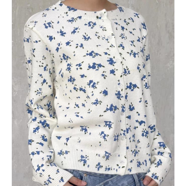 オフホワイト | クルーネック長袖カーディガンワンピース | Ulysses