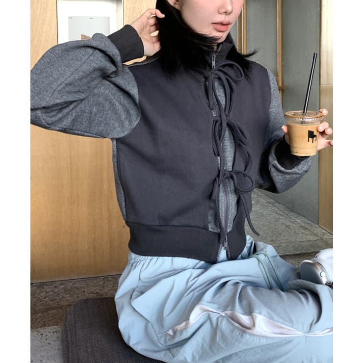 ダブルジップスタンドカラー切り替えポケットジャケット | Ulysses | 詳細画像2 