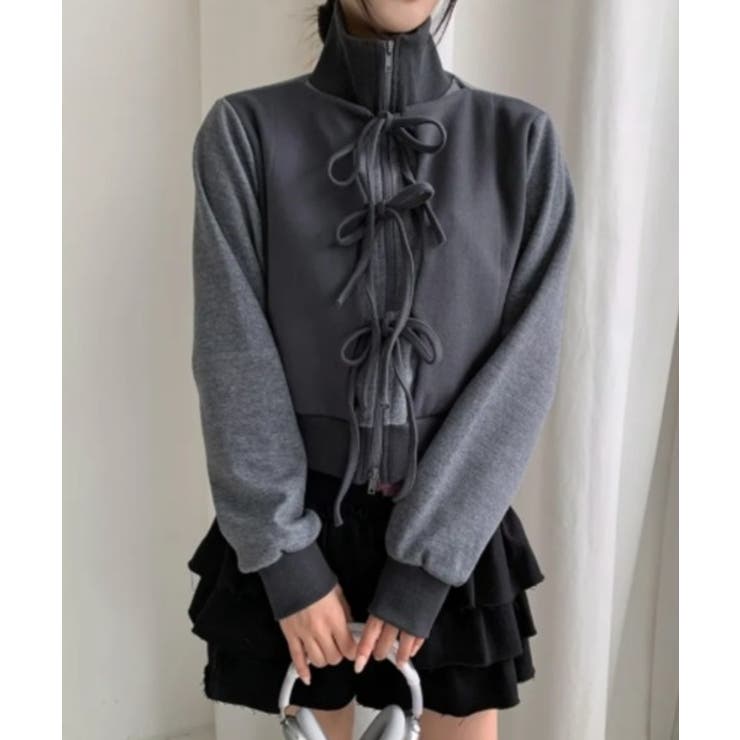 ダブルジップスタンドカラー切り替えポケットジャケット | Ulysses | 詳細画像5 