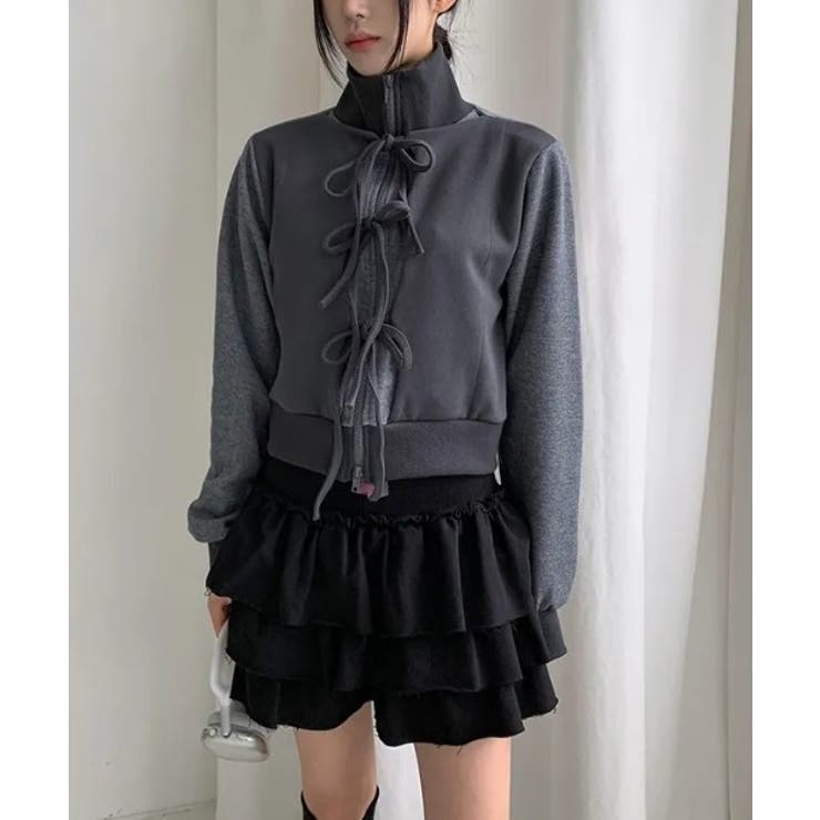 ダブルジップスタンドカラー切り替えポケットジャケット | Ulysses | 詳細画像8 