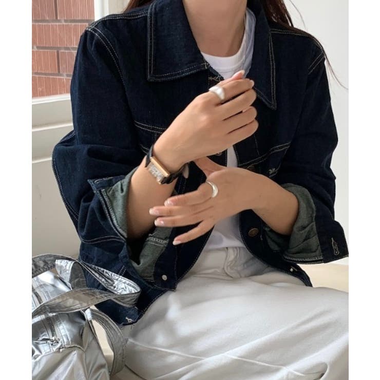 ポケットボタンダウンボタンでデニムジャケット | Ulysses | 詳細画像2 