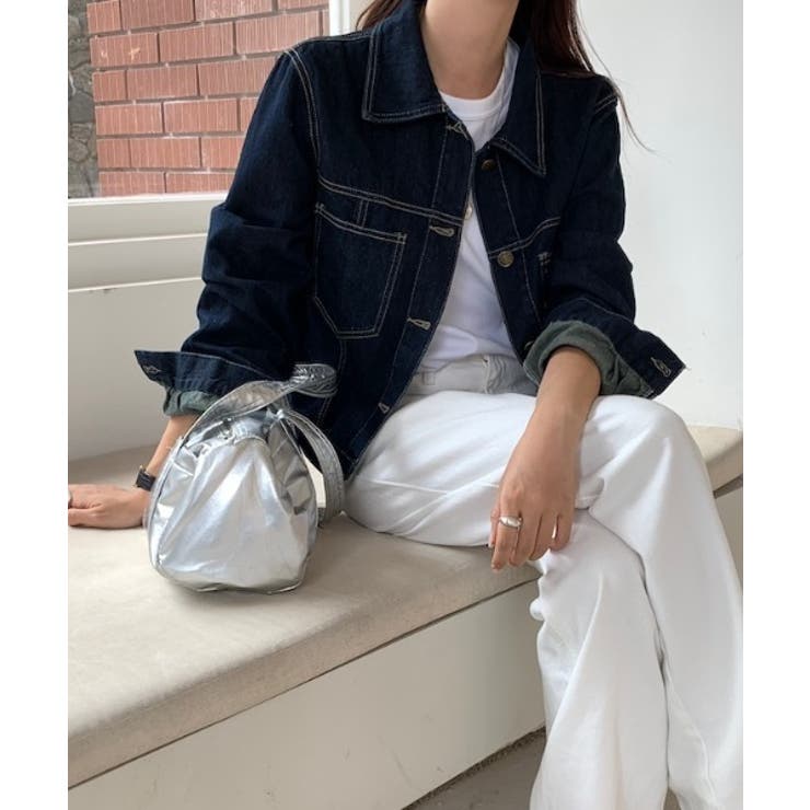 ポケットボタンダウンボタンでデニムジャケット | Ulysses | 詳細画像3 