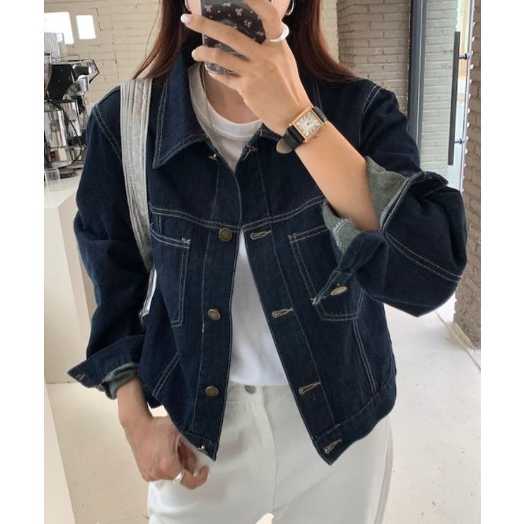 ポケットボタンダウンボタンでデニムジャケット | Ulysses | 詳細画像4 