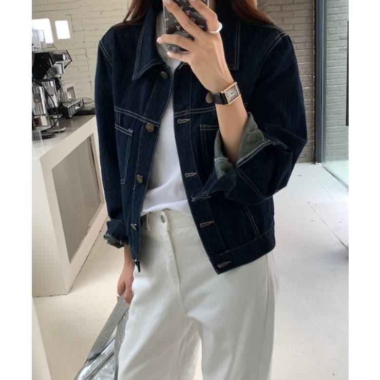 ポケットボタンダウンボタンでデニムジャケット | Ulysses | 詳細画像5 